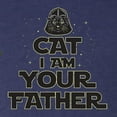 thumbnail image 2 of Cat I Am Your Father Cat Lover Mens Premium Tri Blend T-Shirt, Vintage Navy, Medium, 2 of 5