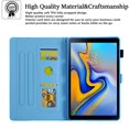 thumbnail image 2 of Allytech Wallet Case for Samsung Galaxy Tab A9 8.7" 2023 (SM-X110/X115/X116), Kickstand Magnetic Clasp Shockproof Protective Cover with Card Slots & Pen Holder Soft TPU Back Case, G-Blue Butterflies, 2 of 9