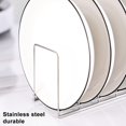 thumbnail image 6 of Multifunctional Kitchen Dish Rack Stainless Steel Pot Lid Plate Bowl Draining Holder Dinner Pans Cutting Board Bakeware Storage Shelf Kitchenware Organizer-Stainless Steel,B, 6 of 8