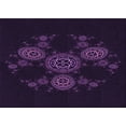 thumbnail image 1 of Ahgly Company Indoor Rectangle Patterned Purple Jam Purple Area Rugs, 7' x 10', 1 of 1