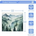 thumbnail image 4 of Coolnut Mountain Landscape Washcloths, Soft and Absorbent Cotton Towel, 4 Pack 12 X 12 Inches Premium Quick Dry Face Towel Wash cloth, 4 of 7