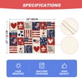 thumbnail image 3 of Sm:)e Patchwork Buffalo Plaid Placemats Set of 4, 12 x 18 Inch, 4th of July Table Runner Independence Day Patriotic Table Decoration Gifts Home Kitchen Dining Indoor Holiday Decor, 3 of 7