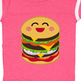 thumbnail image 4 of Inktastic Hamburger Kawaii Boys or Girls Baby Bodysuit, 4 of 5