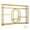 GoldC, variant on Qiyester 3-Tiers Wall Mounted Wine Rack with Glass Holder Liquor Bottles Floating Shelves for Kitchen Dinning Room Home Bar Living Room (Black 120x15x80)
