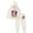 White - Minnie, variant on Disney Girl's 2-Piece Minnie Mouse Pullover Hoodie with Bow and Jogger Set