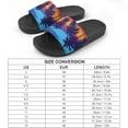 thumbnail image 2 of GZHJMY Stylish Slides for Women Men, Evening on The Beach with Palm Trees Soft Flexible Slip-on Sandals Slippers, 2 of 7
