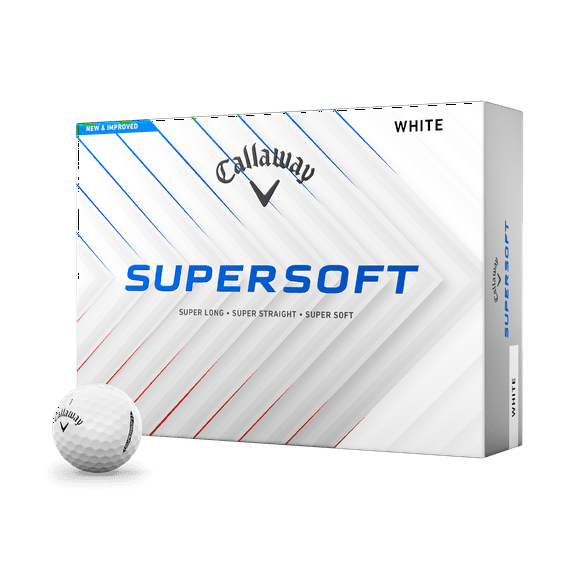 Callaway SuperSoft 2025 Golf Balls 12pk, White