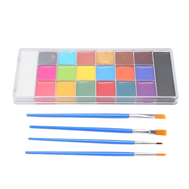 Face Body Paint Oil Palette Set, Professional Face Body Paint Kit Cream 20 Colors for Special Effects