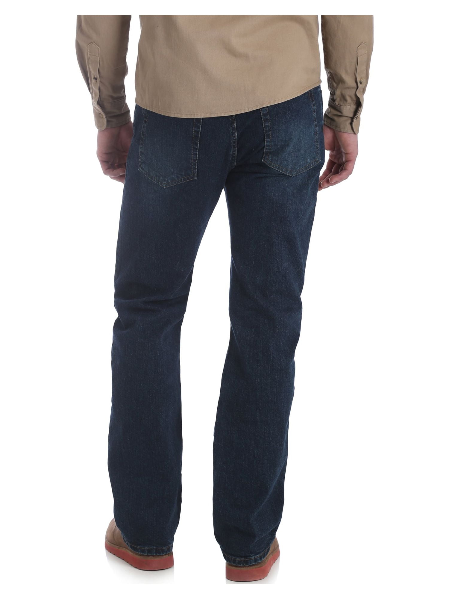 Wrangler Men's and Big Men's Straight Fit Jeans with Flex