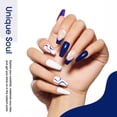 thumbnail image 5 of Gellen White Gel Nail Polish and Shimmer Blue Gel Polish, 10ml Sparkle Silver Nail Polish Soak off No Wipe UV Gel for Nail Art Salon Manicure DIY, Gifts for Women, 5 of 8