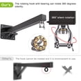 thumbnail image 3 of Colgador de bolsas pesadas SELEWARE, 61 cm, soporte de pared con resorte, 3 of 7