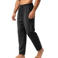 thumbnail image 2 of Eltusu Men's Athletic Pants, Workout Gym Straight Legs Elastic Waist Active Pants Black Size 4XL, 2 of 4
