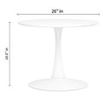 thumbnail image 3 of Modholic Kids Tulip Table & Set Of 2 Wood Leg Chairs, White, 3 of 6