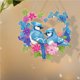 thumbnail image 5 of Acrílico Una Sola Cara Con para Manualidades (gorriones Azules Corazón), 5 of 9