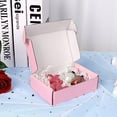 thumbnail image 5 of Pink Shipping Boxes for Small Business 6x4x1.6, 50 Pack Corrugated Cardboard Boxes for Shipping Packing, Pink Gift, 5 of 7