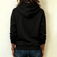 thumbnail image 4 of Stralyhd Women's Casual Long Sleeve Zip Up Hooded Sweatshirt Wrinkle Resistant Lightweight Hoodies Jacket with Pocket Black XXL, 4 of 7