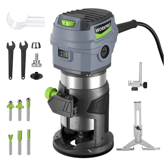 Cortadora manual con cable Compact Router WORKPRO de 6.5 amperios