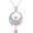 October(Pink Tourmaline), variant on AOBOCO Phoenix Necklace with Synthetic Birthstone Nirvana Rebirth Phoenix Pendant Necklace Gift for Women