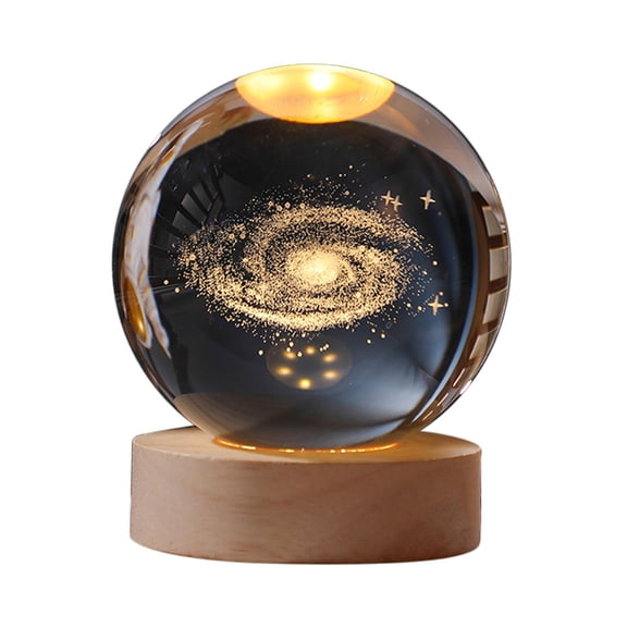 Crystal Ball Night Light Bedside Lamp LED Light for Bedroom Desk Decoration Ornament , , Diameter of Crystal Ball: 6cm