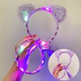 thumbnail image 4 of Diademas luminosas TUNC con orejas de gato para niños 3 uds Sencillez, 4 of 5
