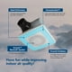 thumbnail image 2 of Ventilador de escape Broan-nuTone SPK110RGBL ChromaComfort White, 2 of 7