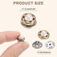 thumbnail image 2 of 10 juegos de botones de broche, botones sin coser de 11.5 mm, broches desmontables para ropa, abrigo (negro), 2 of 7