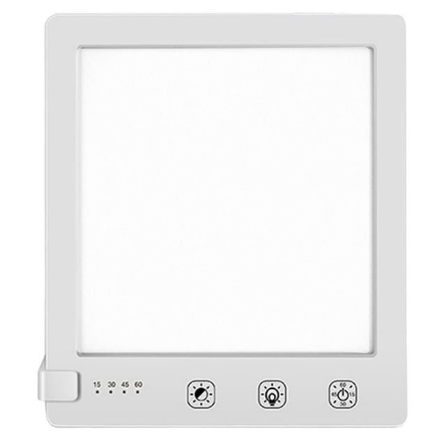 QUTETN 1 Set Sad Light Therapy Lamp Bionic Sun Lamp Three-color Temperature Smart Night Light