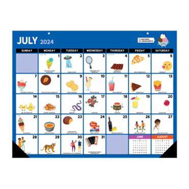 July 2019 - June 2020 Watercolor Mini Desk Pad Calendar - Walmart.com