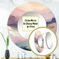 thumbnail image 3 of Designart "Pastel Countryside Beauty Gentle Hues" Abstract Rund Mirror For Wall Decor - Large Pink Round Printed Mirror - Country Round Mirror 36" x 36" Inch, 3 of 5