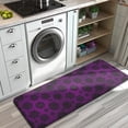 thumbnail image 3 of Purple Gothic Floral Pattern Kitchen Rug Mat,Kitchen Runner Rugs Non Skid Washable,Decorative Kitchen Floor Mats for Kitchen,Sink,Laundry,17"x47.2", 3 of 7