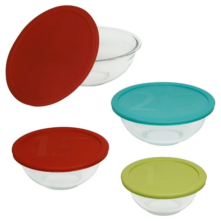 Pyrex Glass 8-Piece Mixing Bowl Set - Walmart.com Pyrex Glass 8-Piece Mixing Bowl Set - Walmart.com