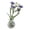 Beige_Base#2225, variant on Mini Glass Wall Hanging Vase with Artificial Purple Flowers, Magnetic Fridge or Wall Decor for Bathroom, Kitchen, Bedroom and Small Spaces