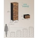 thumbnail image 5 of Cómoda SONGMICS para Dormitorio, Cajonera, Acero, MDF, 5 Cajones de Tela No Tejida, Unidad Organizadora de Almacenamiento, Placard, Entrada, Marrón Rústico y Negro Tinta ULGS315B02S, 5 of 6
