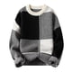 thumbnail image 2 of Suéter grueso de cuello redondo de invierno para hombre, ropa de punto geométrica de manga larga, camisa básica para hombre, 2 of 6