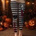 thumbnail image 3 of Halloween Leggings for Women Elastic High Waist Lifting Spooky Print Tights Pants Workout Yoga Pants, 3 of 7