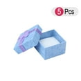 thumbnail image 4 of GAXIRE 5 cajas de regalo pequeñas cuadradas con lazo para anillos, pendientes y joyas (morado), 4 of 6