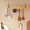 Brown, variant on Leather Wall Hooks 4 Pack Black Brown Leather Strap Hangers For Towels Plants Pots Decorative Wall Hooks Rustic Organizer Hanging Strap Home Bathroom Kitchen Storage Holder Space Saving Organizer