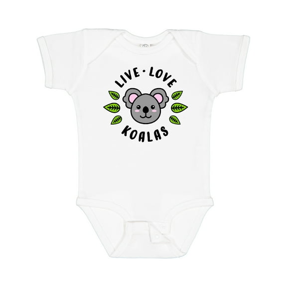 Inktastic Live Love Koalas Boys or Girls Baby Bodysuit