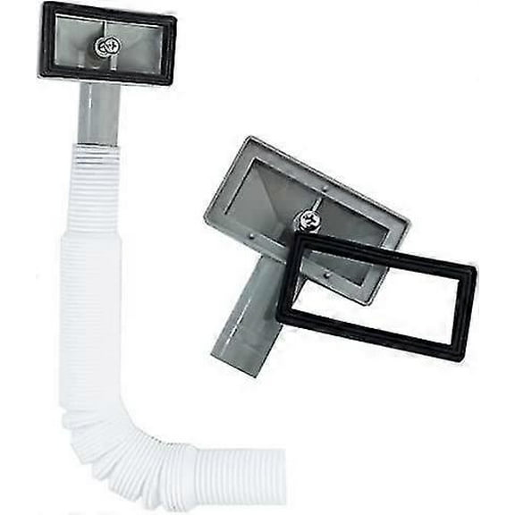 Sink Extendable Overflow Pipe, Square Connection 2 Pcs.