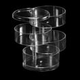thumbnail image 4 of Uxcell Clear Acrylic Display Case, 360 Rotatable 4.3''x4.3''x6.9'' Four Layer Display Box Dustproof Organizer, 4 of 5