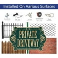 thumbnail image 4 of Private Driveway Signs 12" x 8" Private Drive Sign No Trespassing Private Road Signs Metal Sturdy Rust Aluminum Weatherproof Sturdy Easy to Install Outdoor 2 Pack$$Safety & Emergency, 4 of 7