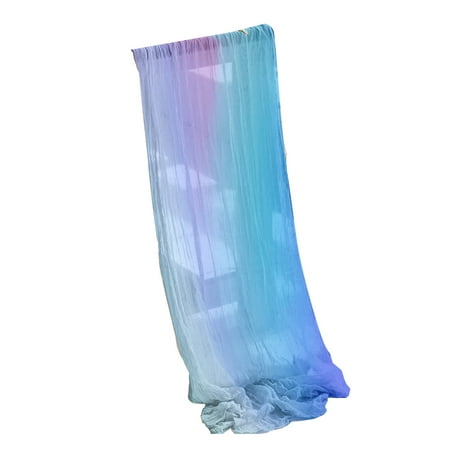 

Baiwo Table Runner Gradient Design Bright Colors Decorative Dining Room Kitchen Chiffon Gauze Table Cloth for Gift