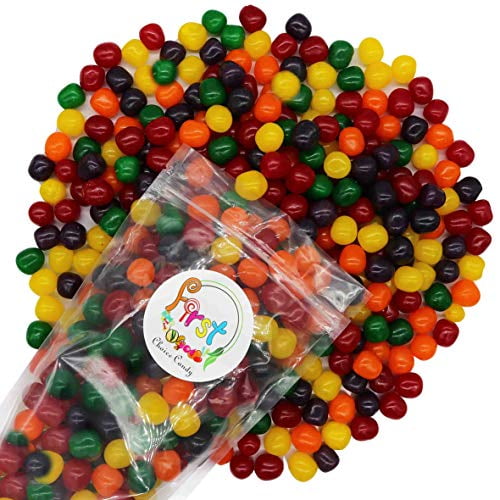 Assorted Fruit Sours Chewy Mix Flavor Candy Balls 1LB Bag