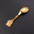 thumbnail image 4 of Baby Cartoon Giraffe Stainless Steel Spoon Polished Soup Dinner Spoon Tableware (Golden), 4 of 7