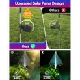 thumbnail image 3 of Naiovety Luces navideñas solares para exteriores IP65, impermeables, fáciles de instalar, decoraciones navideñas para exteriores, 2 uds. Kits de decoración para fiestas, 3 of 6