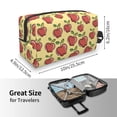 thumbnail image 4 of Goofa Fruit Printed Toiletry Bag with Handle,Large Capacity Travel Makeup Cosmetic Bag for Women, Carry on Airport Airline Compliant Bag, 4 of 9