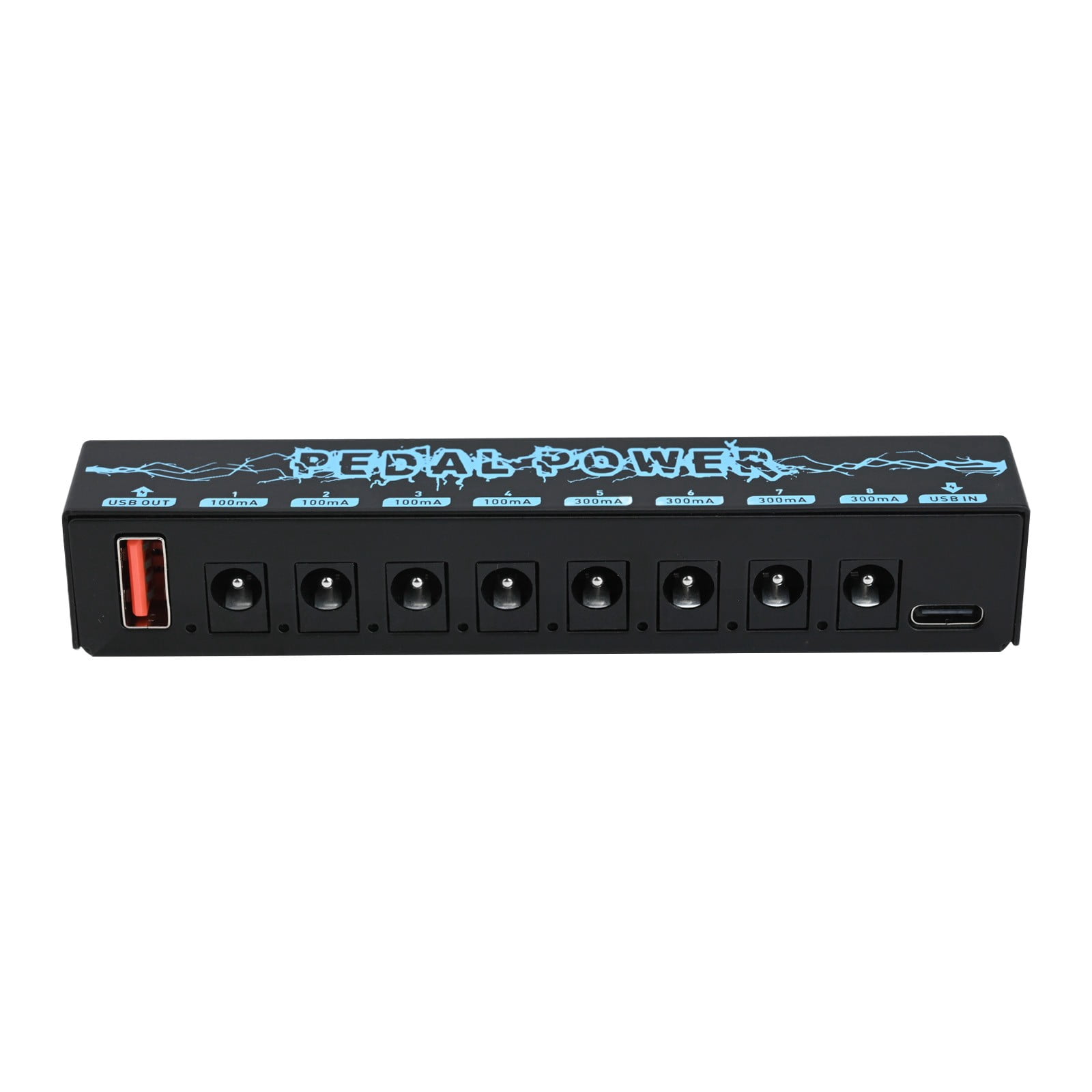 Guitar Pedals Power Supply 11.7X2X2.1Cm 5V Portable Metal Effect Device With 8 Outputs Guitar Pedalboard Power Parts