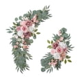 thumbnail image 1 of 2 guirnaldas de arco de boda con flores artificiales, adorno colgante para decoración del hogar, telón de fondo floral para decoración de puerta de Rosa, 1 of 8