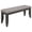 Dark Gray, variant on Dalila Leatherette Upholstered Wood Dining Bench Cappuccino