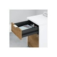 thumbnail image 3 of BBF Jamestown - Table with 2-drawer lateral filing cabinet - with hutch - fresh walnut - white base, 3 of 7